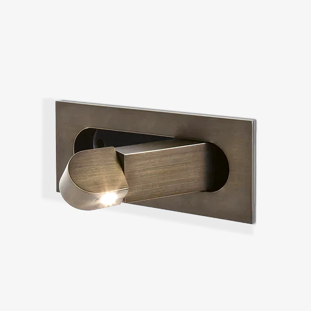 Настенный светильник Modern LED Bedside - ∅19см x 8см, медь, теплый свет, диммер