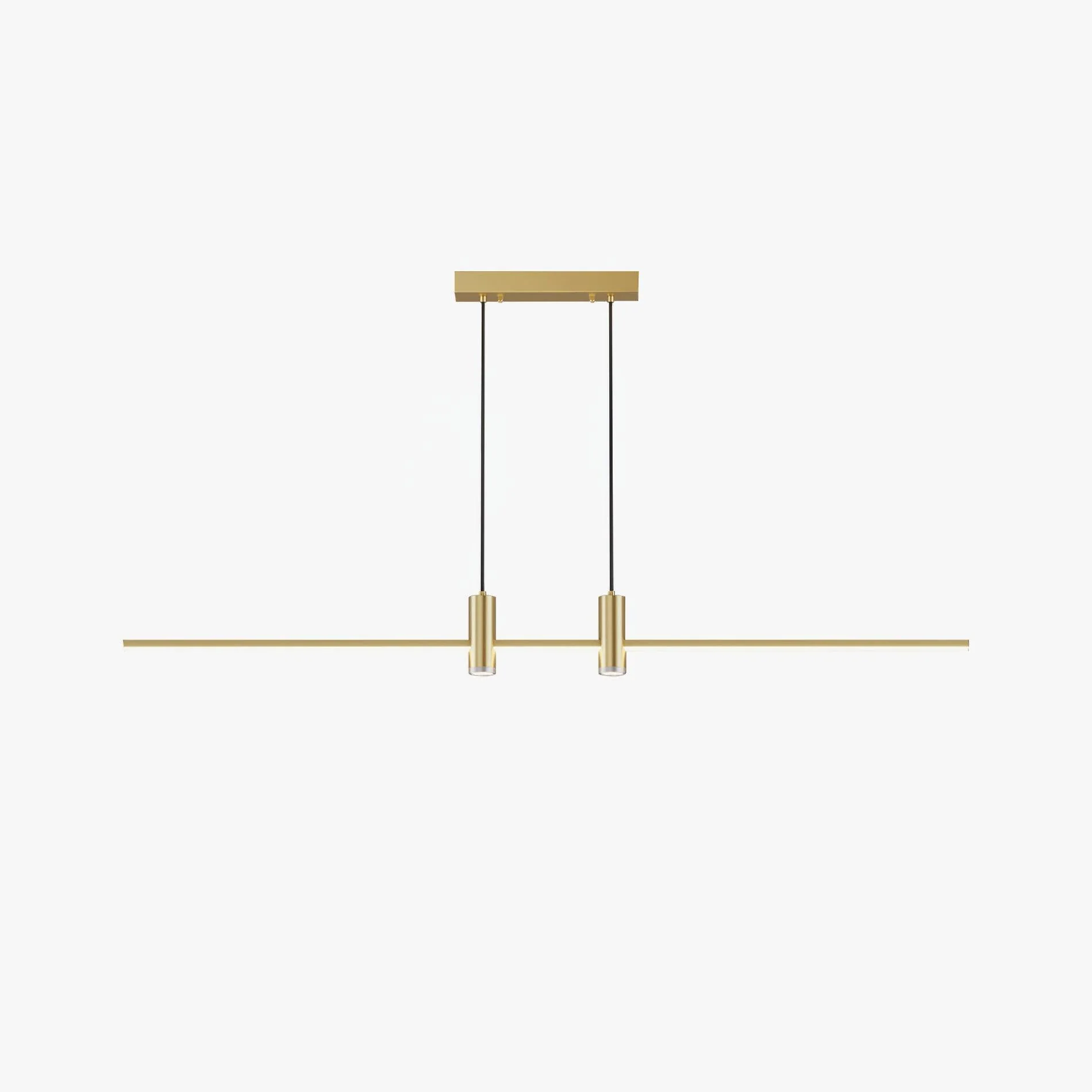 Подвесной светильник Link - модель A, 80см x 150см, золотой, теплый свет, диммер
