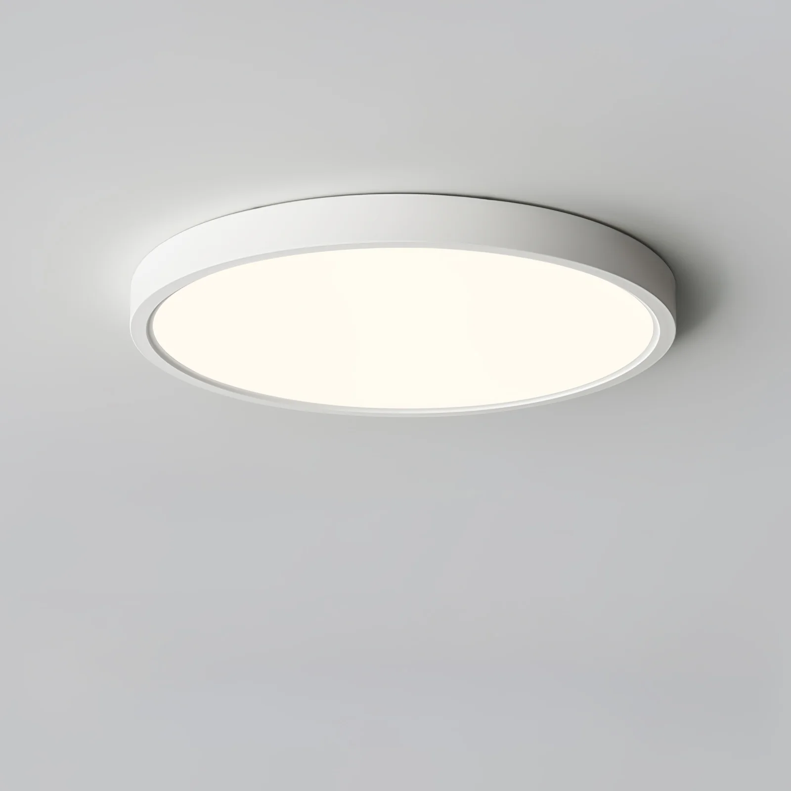 Потолочный светильник Acrylic Thinnest Round - ∅50см х 3см, черный, теплый свет