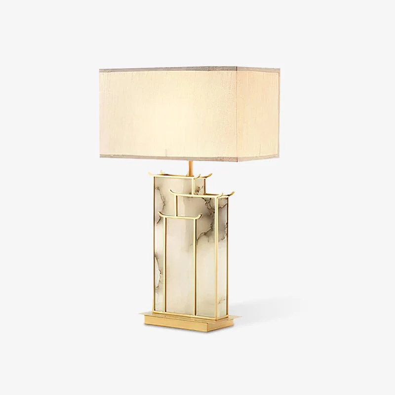 July Table Lamp - ∅ 15.7″ x H 26.7″ / Dia 40cm x H 68cm / Gold+White / AU plug