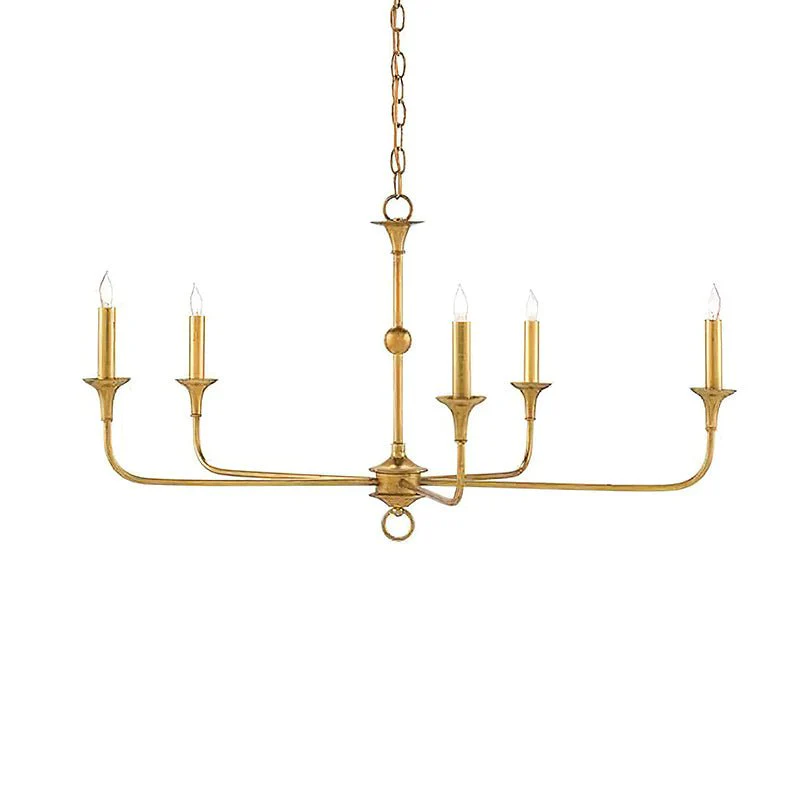 Люстра Elara Candle - 5 плафонов ∅91см x 47см, античная бронза