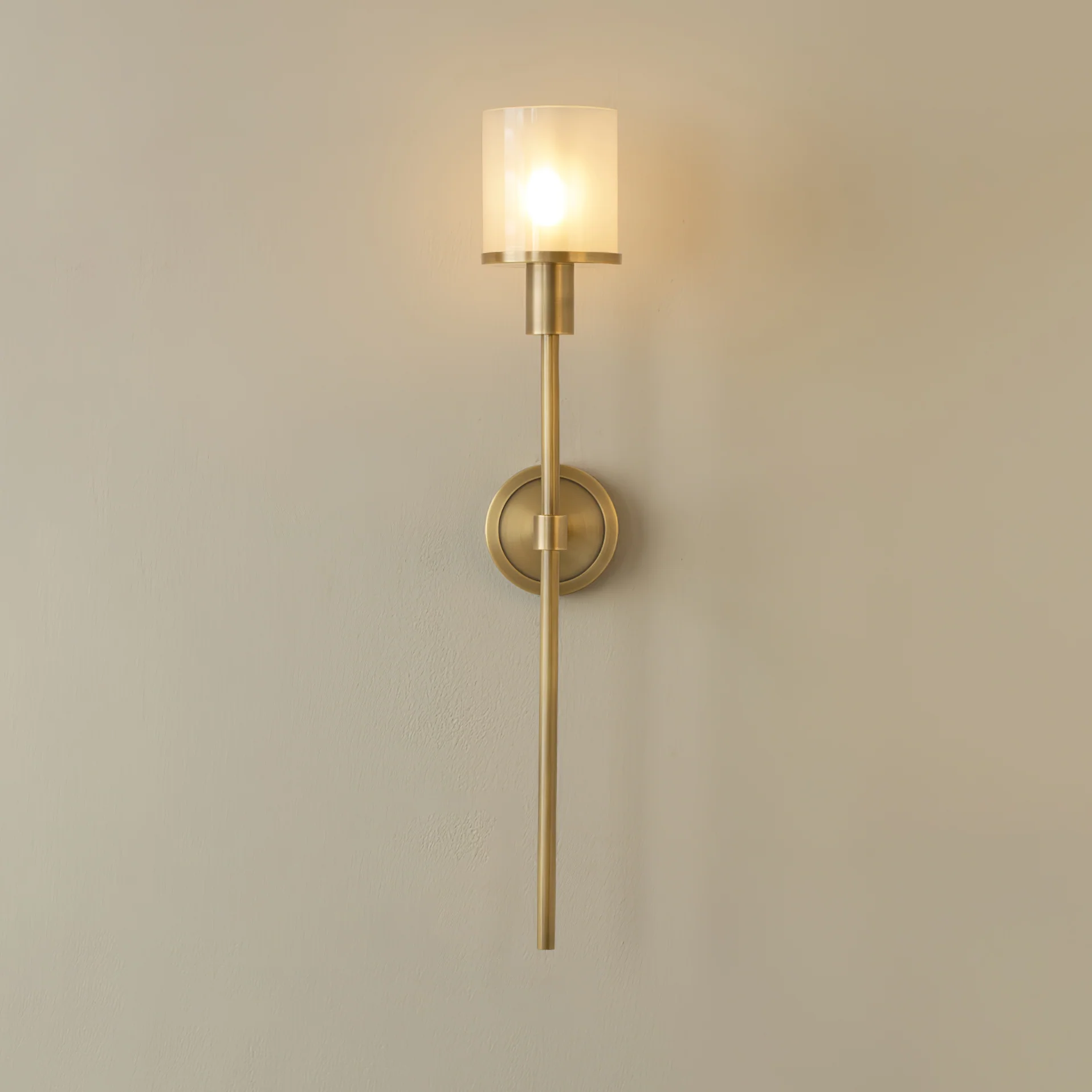 Tracie Classic Sconce - ∅ 3.9″ x H 23.6″ & Alabaster / Copper / Set Of 2