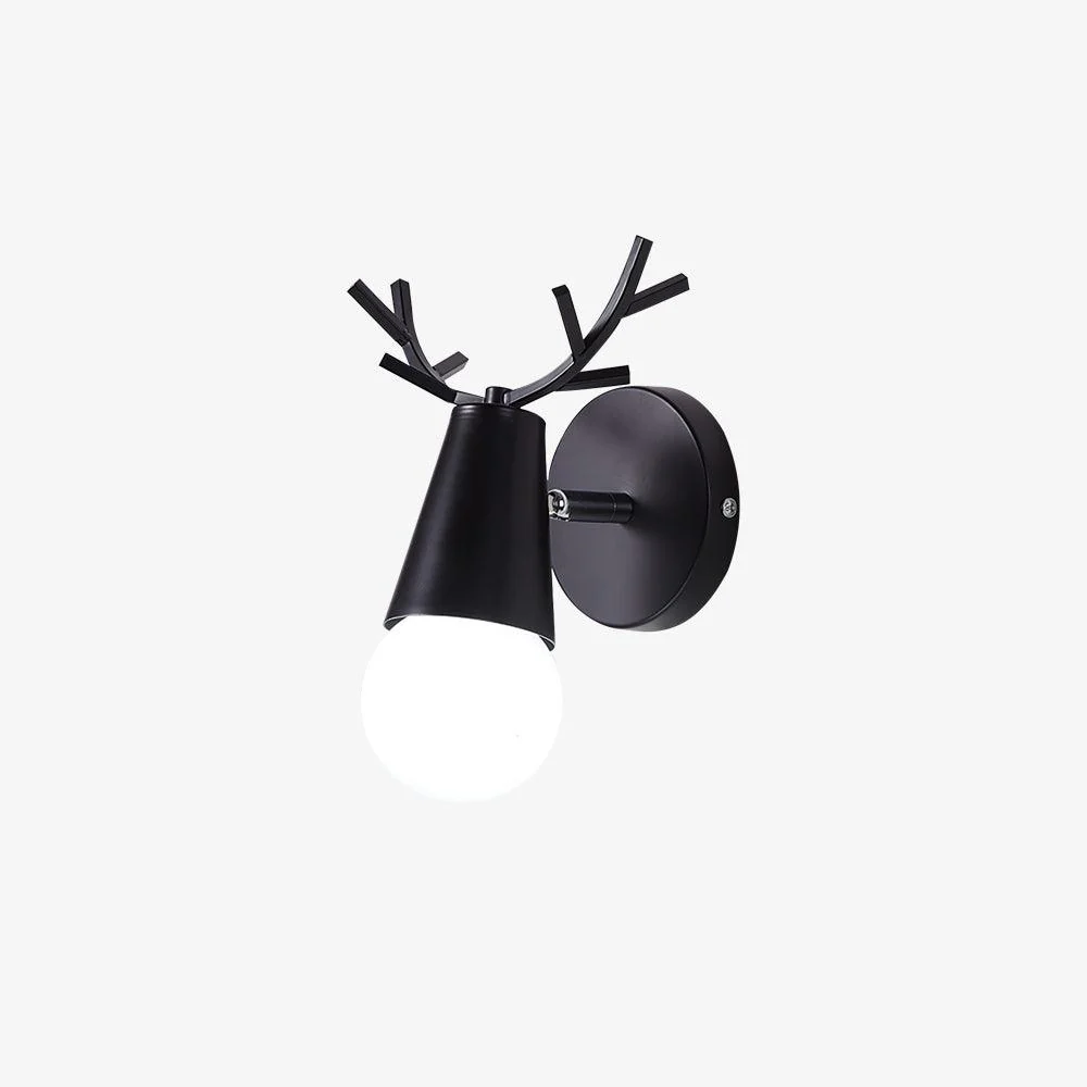 Yeknu Antler Wall Lamp - Set of 2 / White