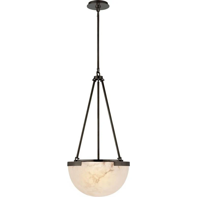Люстра Istar Alabaster - ∅38см x 79см, золотой, белый, теплый свет