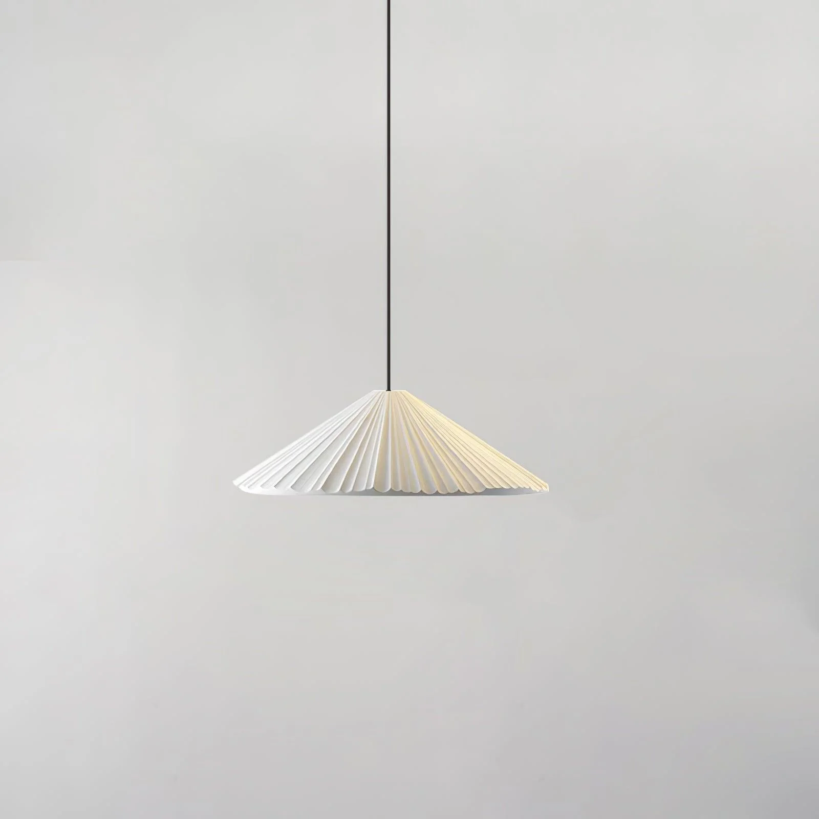 Подвесной светильник Hat Resin - ∅42см x 150см, белый, теплый свет