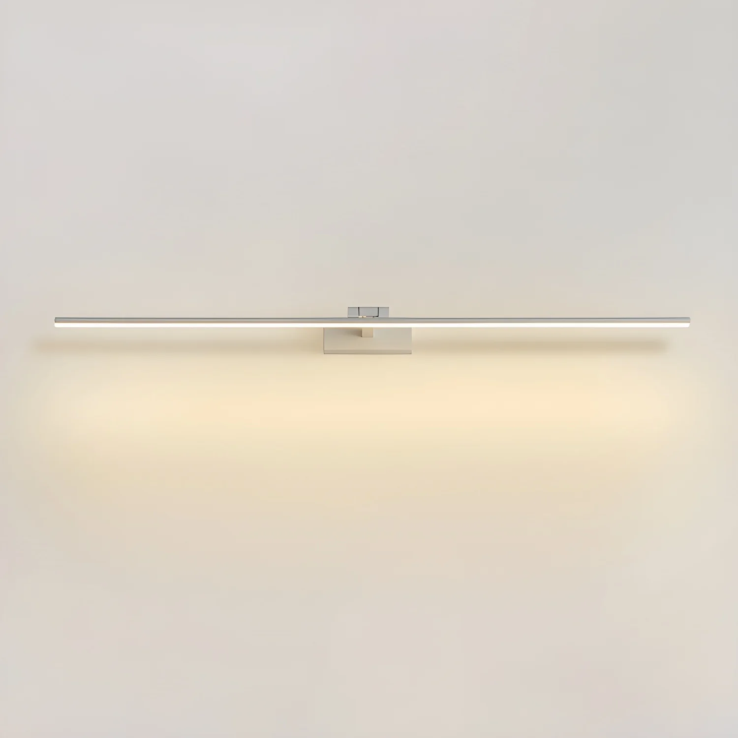 Настенный светильник Linear Bathroom - ∅80см x 6см, черный, теплый свет