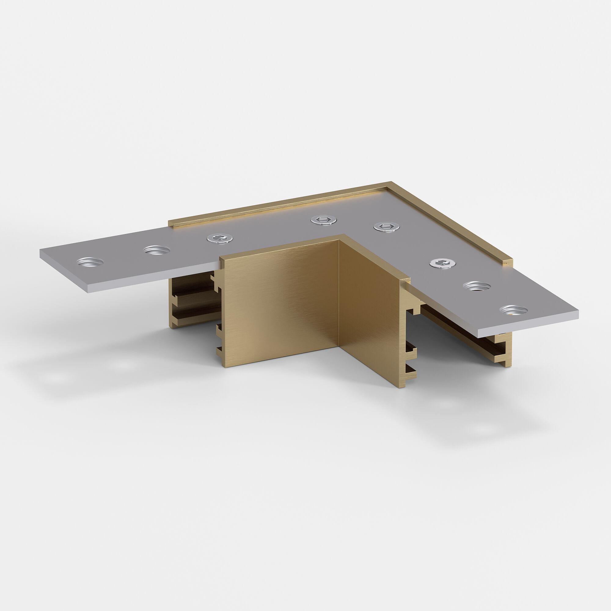 Коннектор угловой для накладного шинопровода Elektrostandard Brass Line латунь 85224/00