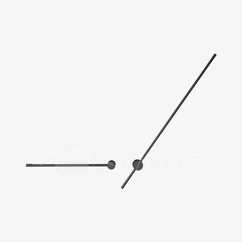 Linear LED Wall Light - Model C Set of 2 / Black / Cold Light