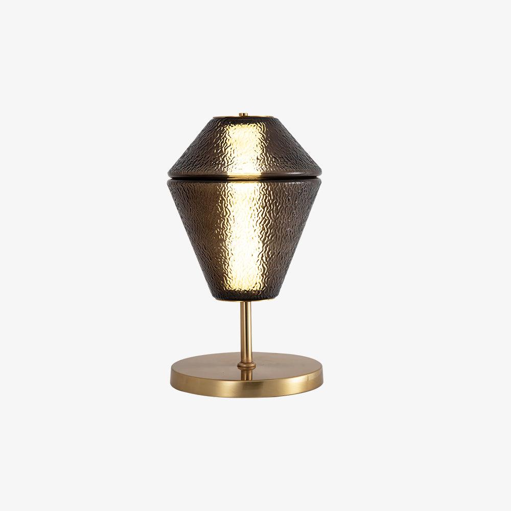 Totem Table Lamp - ∅ 8.6″ x H 16.5″ / Dia 22cm x H 42cm / Smoke gray / US plug