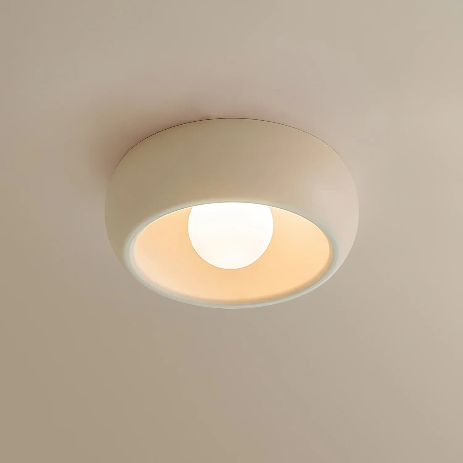 Потолочный светильник Louis Round - ∅30см x 11см, красный