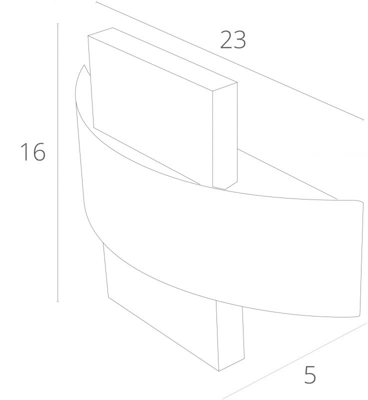 Светильник настенный Arte Lamp Croce A1444AP-1WH