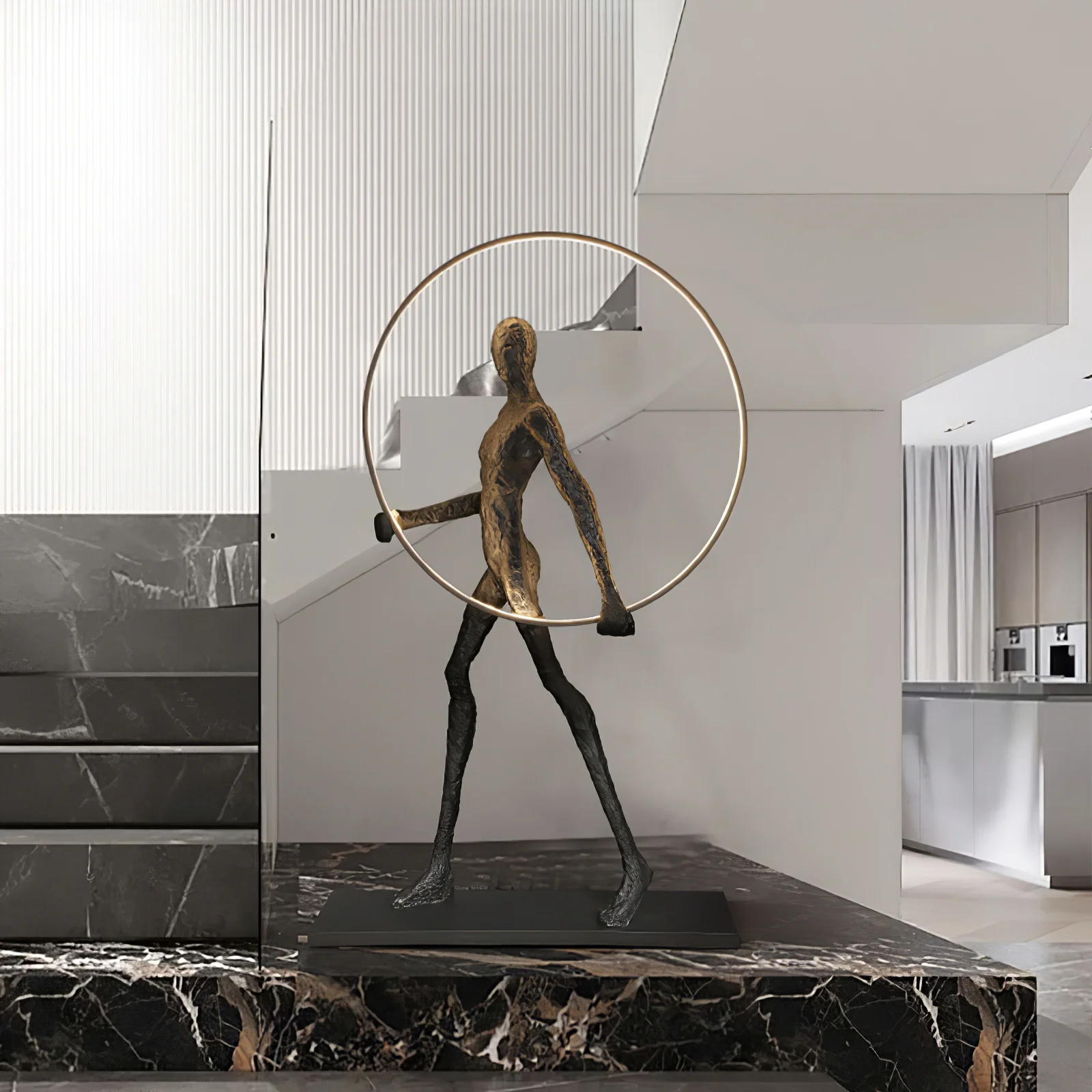 Торшер Aeon Sculpture - ∅98см x 151см, модель A, пульт ДУ, диммер