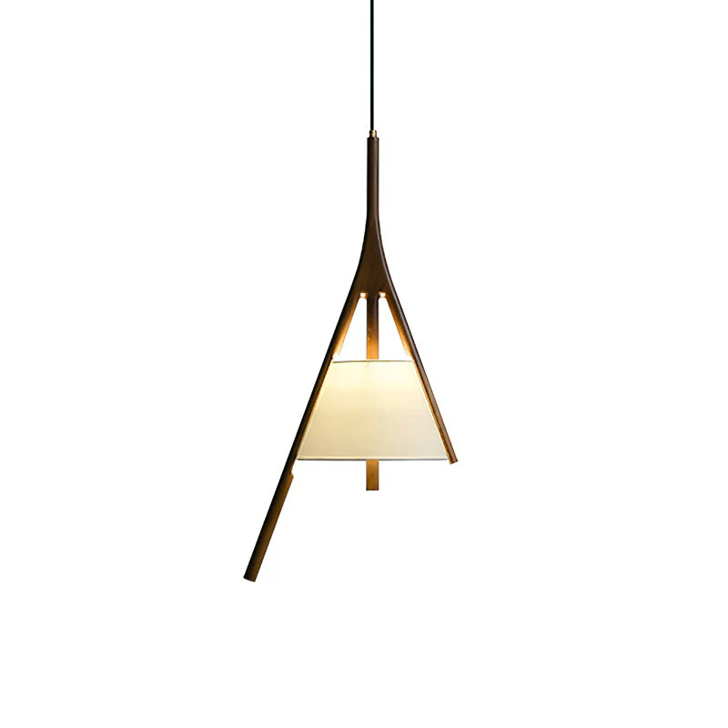 Подвесной светильник Nanzhi Wood - 2 плафона, модель B+D ∅68см х 150см, дерево, теплый свет