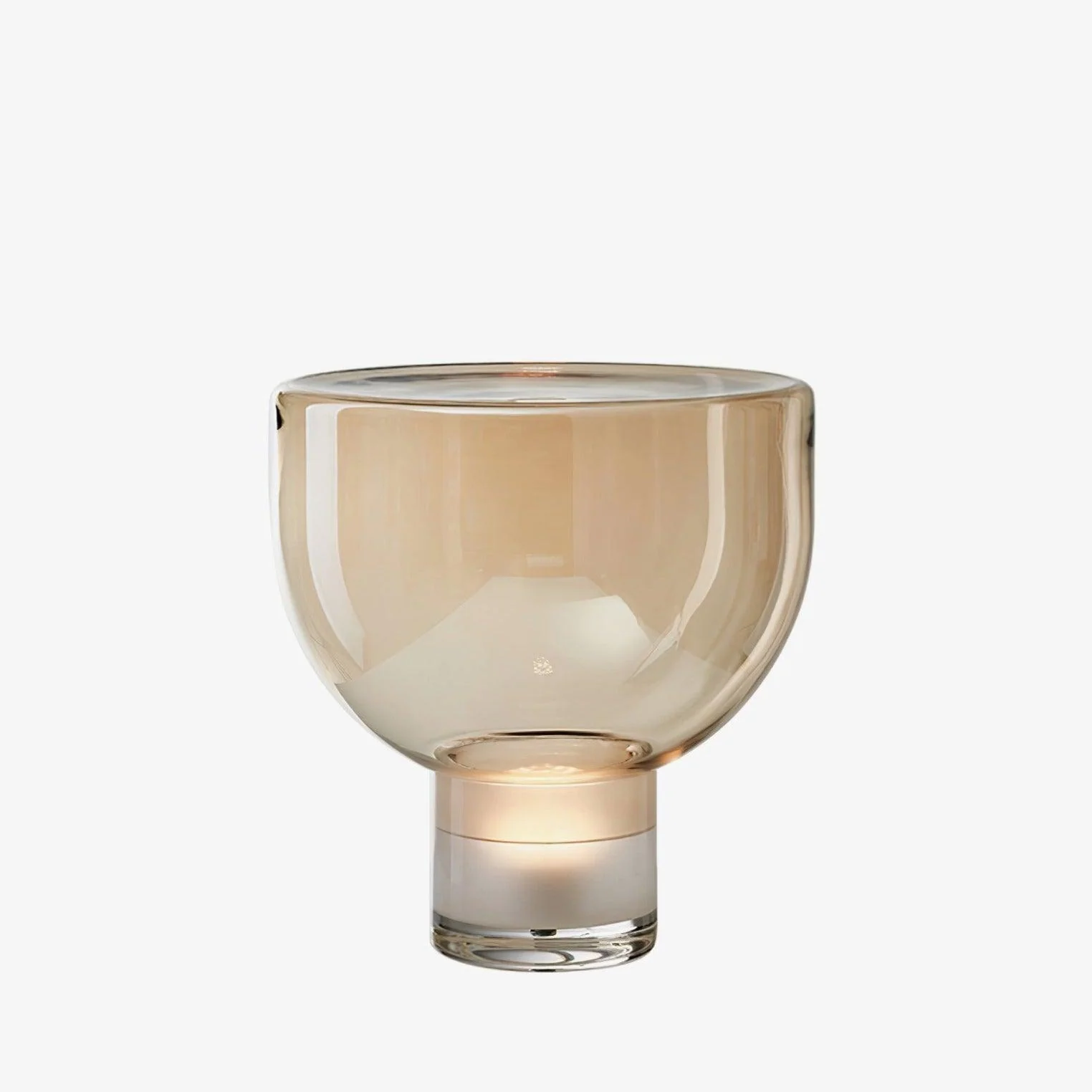Aella Table Lamp - ∅ 14.9″ x H 14.5″ / Dia 38cm x H 37cm / Cognac / UK plug