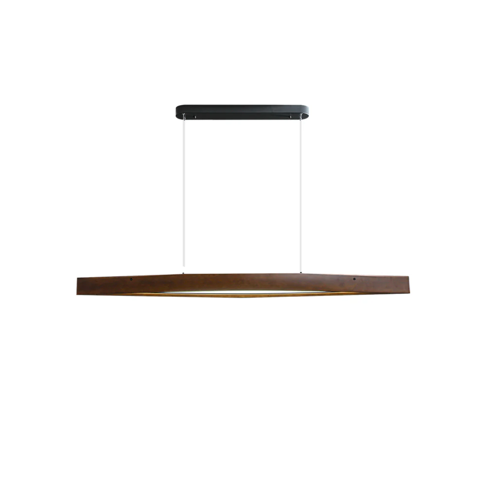 Подвесной светильник Horizon Linear Wood - 148см x 19см x 8см, дерево, теплый свет