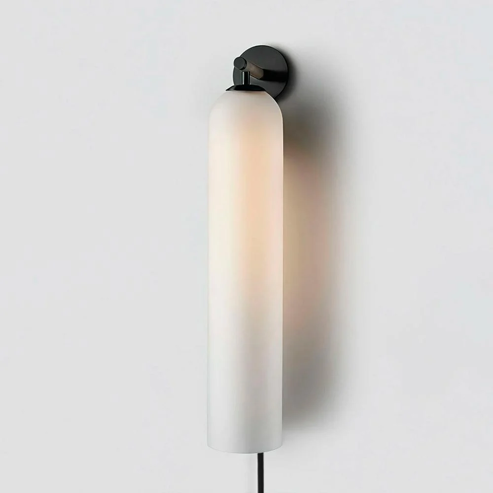 Настенный светильник Art Glass Plug-In - черный, небесно-голубой