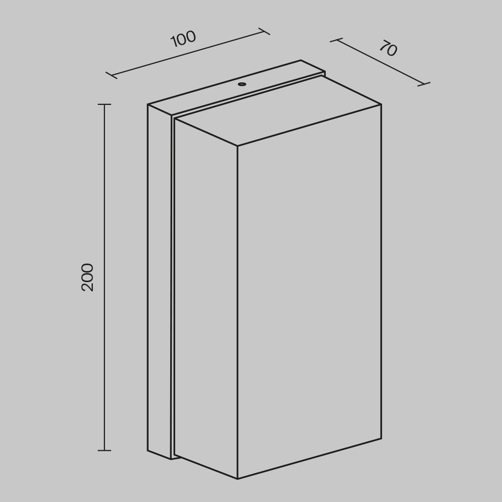Настенный светильник (бра) Maytoni Badd 220-240V 10W IP54 3000K O454WL-L10GF3K