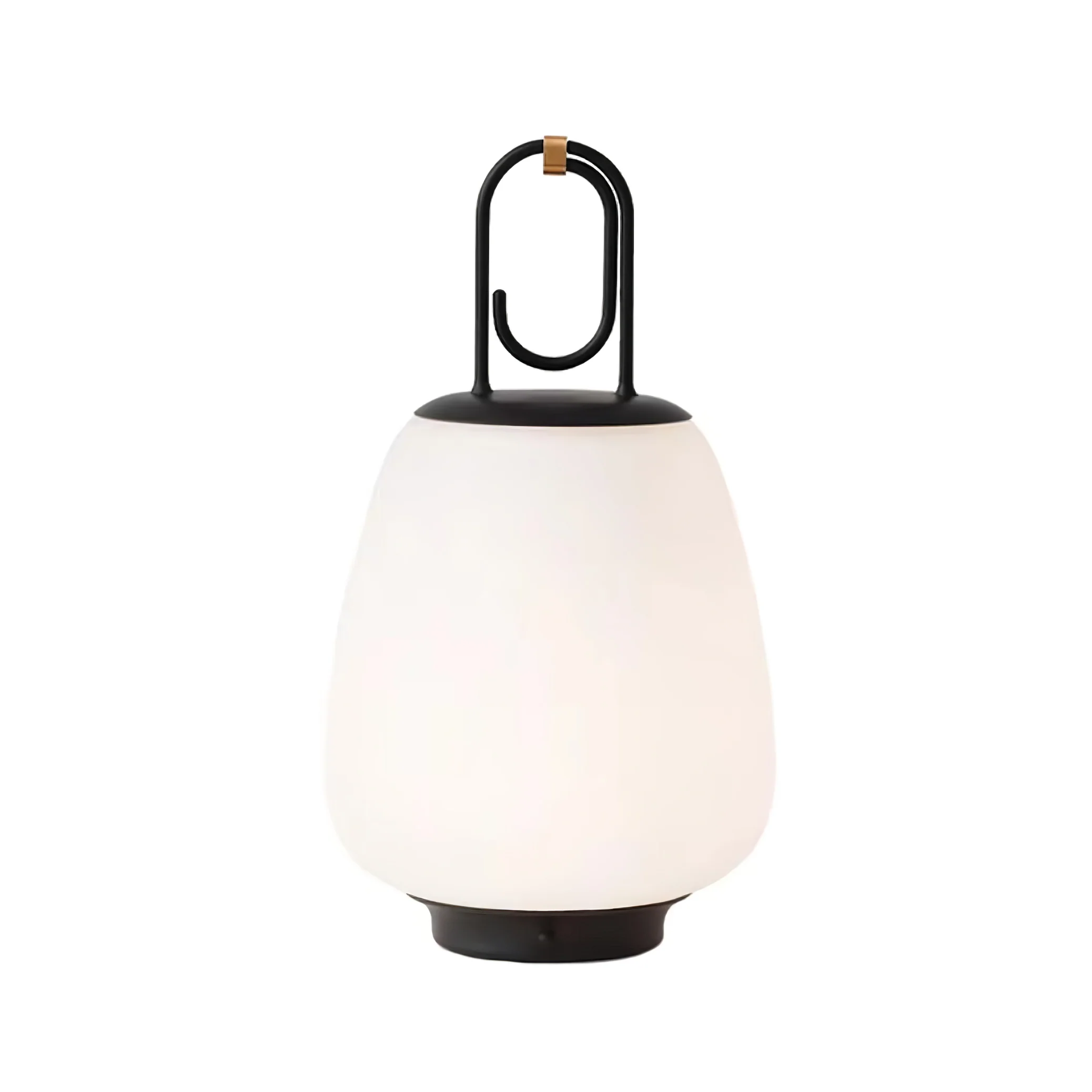 Настольный светильник Hyggelite Lantern - ∅16см x 28см, розовый, белый, теплый свет