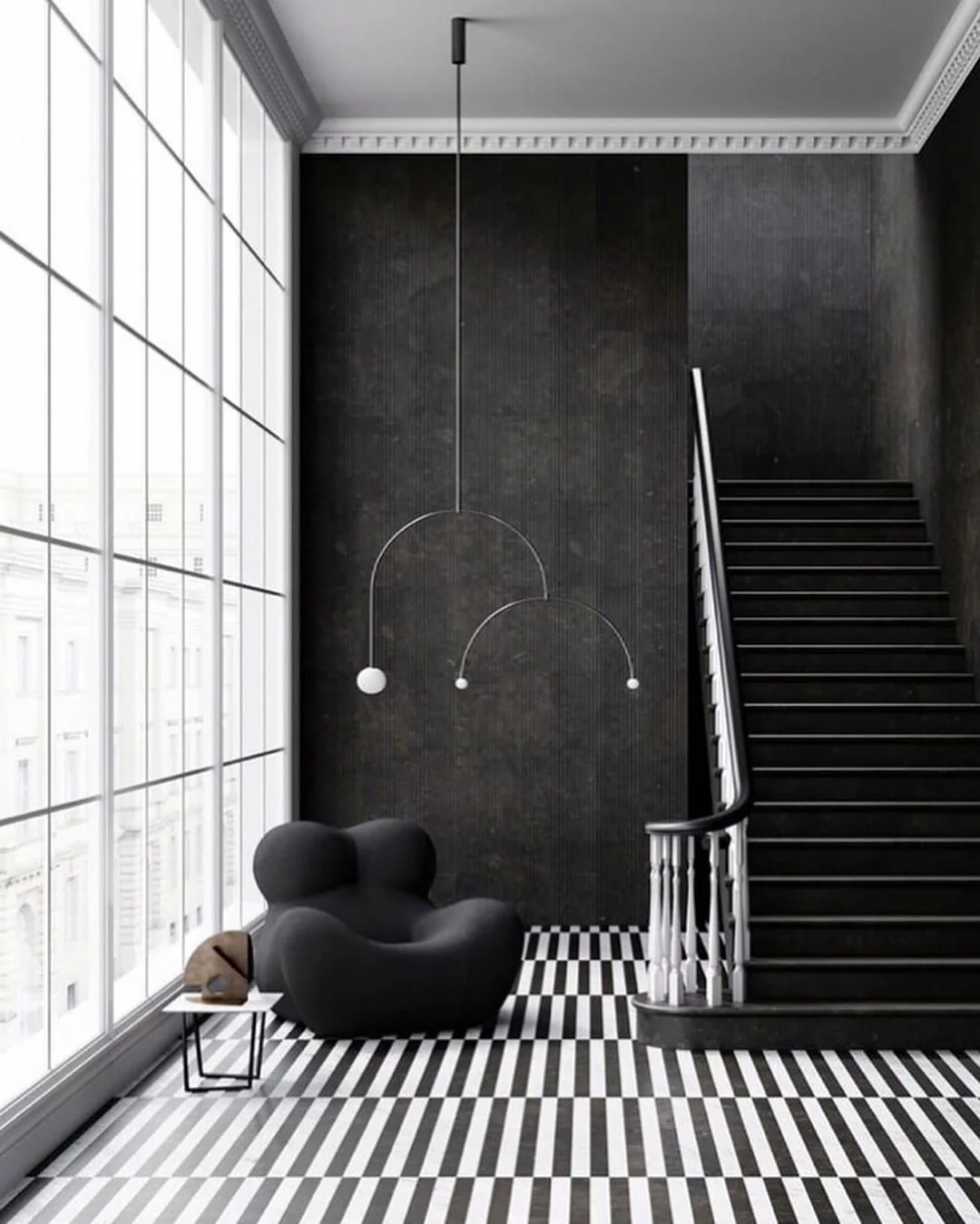 Люстра Mobile Chandelier - 3 подвеса, черный