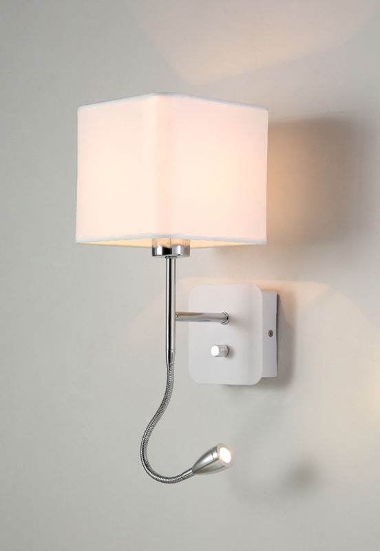 Бра Crystal Lux PACO PACO AP2 CHROME/WHITE