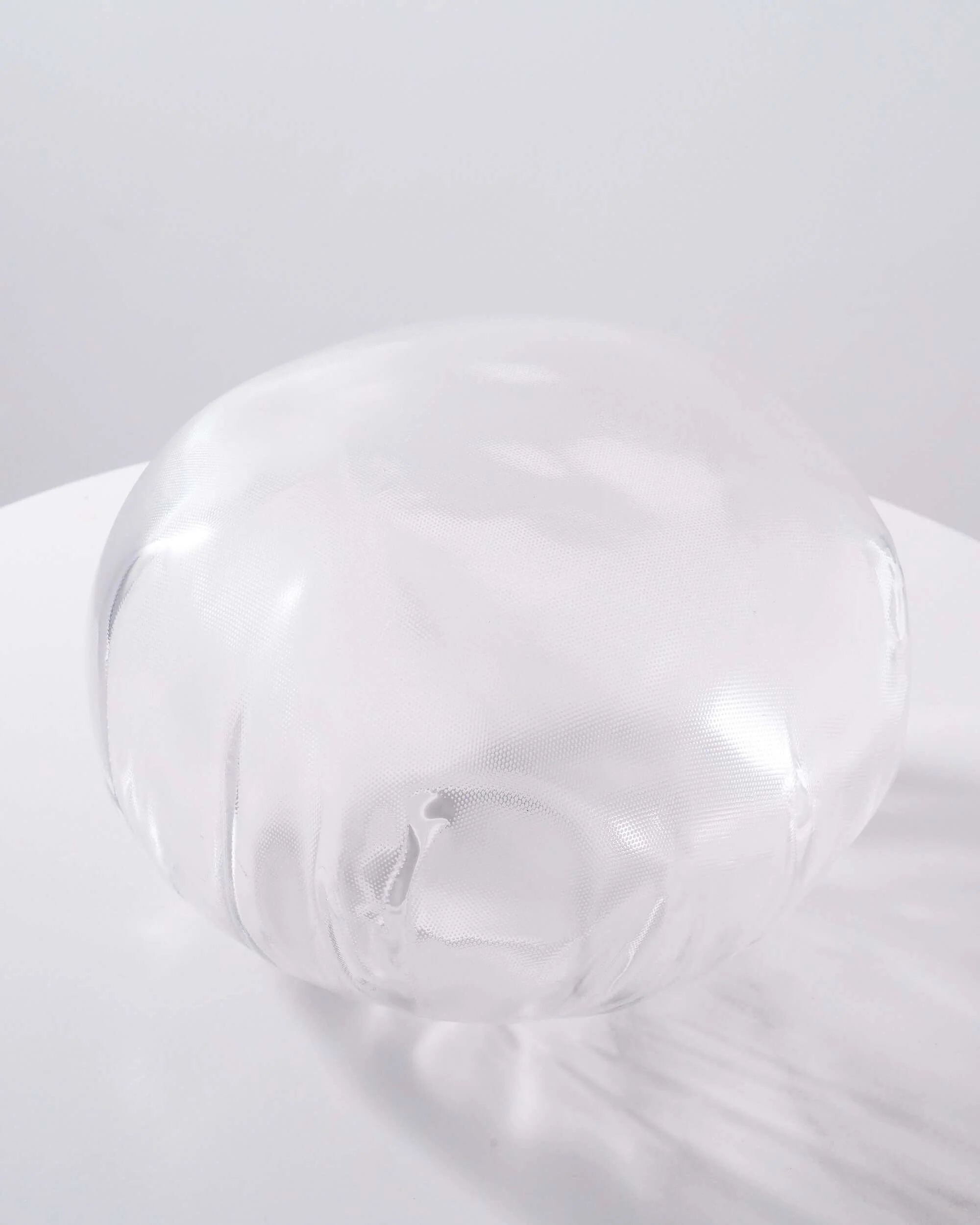 Подвесной светильник Blown Glass Mesh - 20 подвесов, круглое крепление, ∅20см, белый, стекло