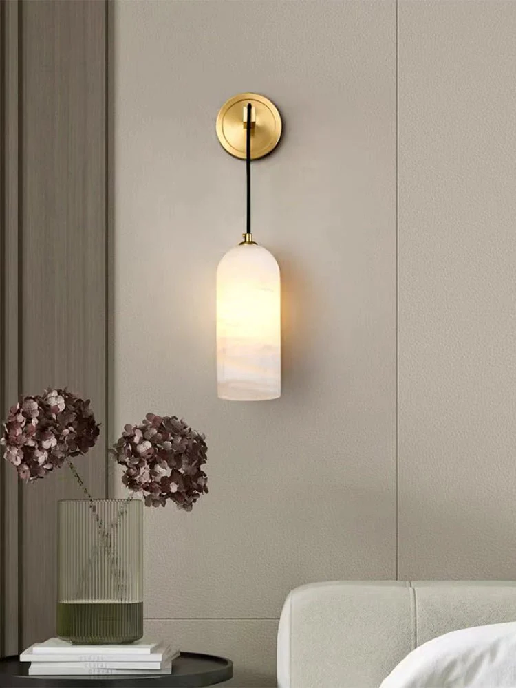 Monty Wall Lamp - ∅ 3.9″ x H 10.2″ / Black & White / Set of 2