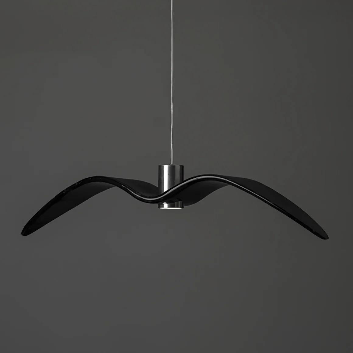 Подвесной светильник Aviara LED - ∅38см x 8см, черный, смола, нейтральный свет