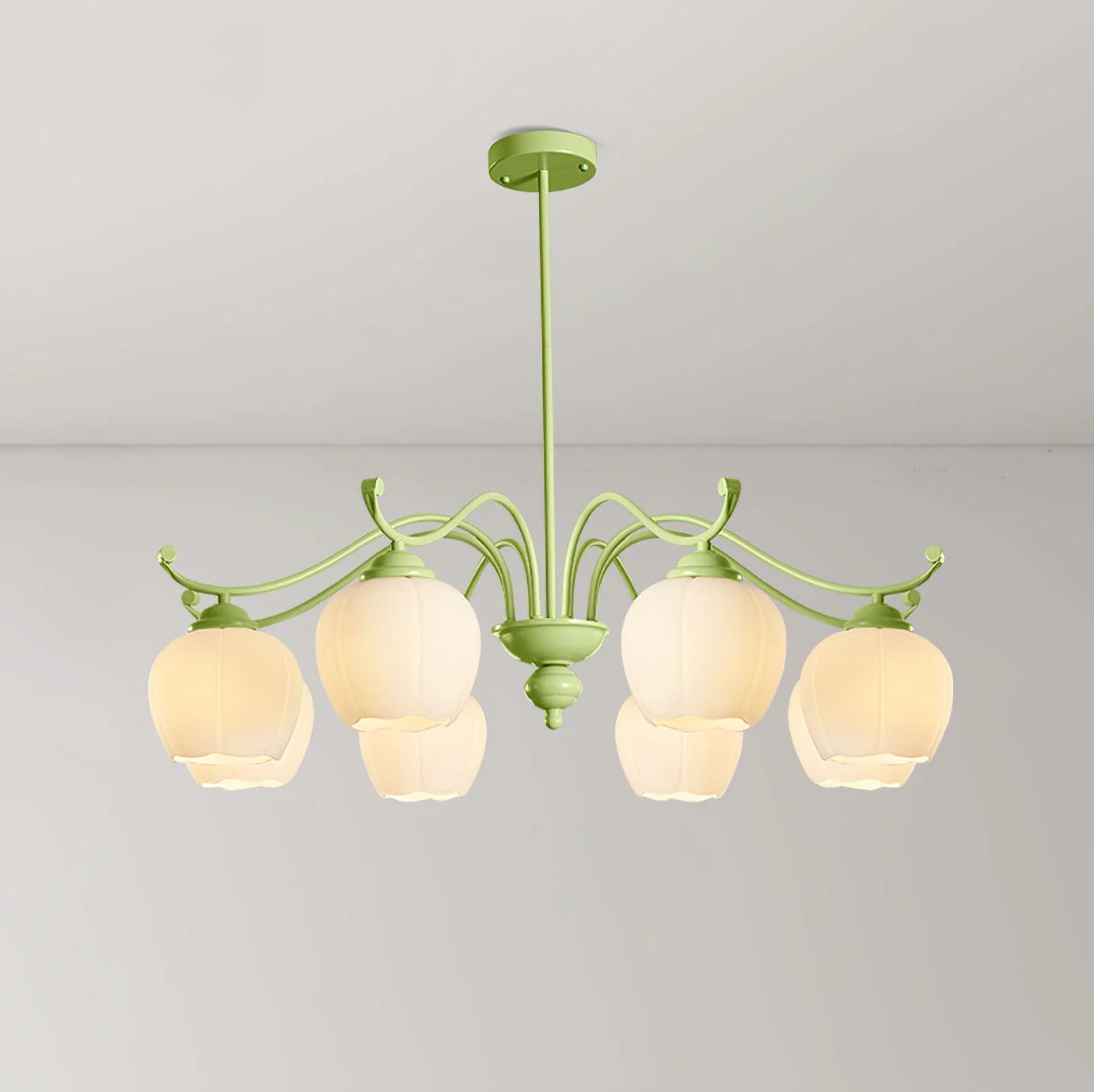 Люстра Lomance Lily - 4 плафона ∅57см x 66см, белый