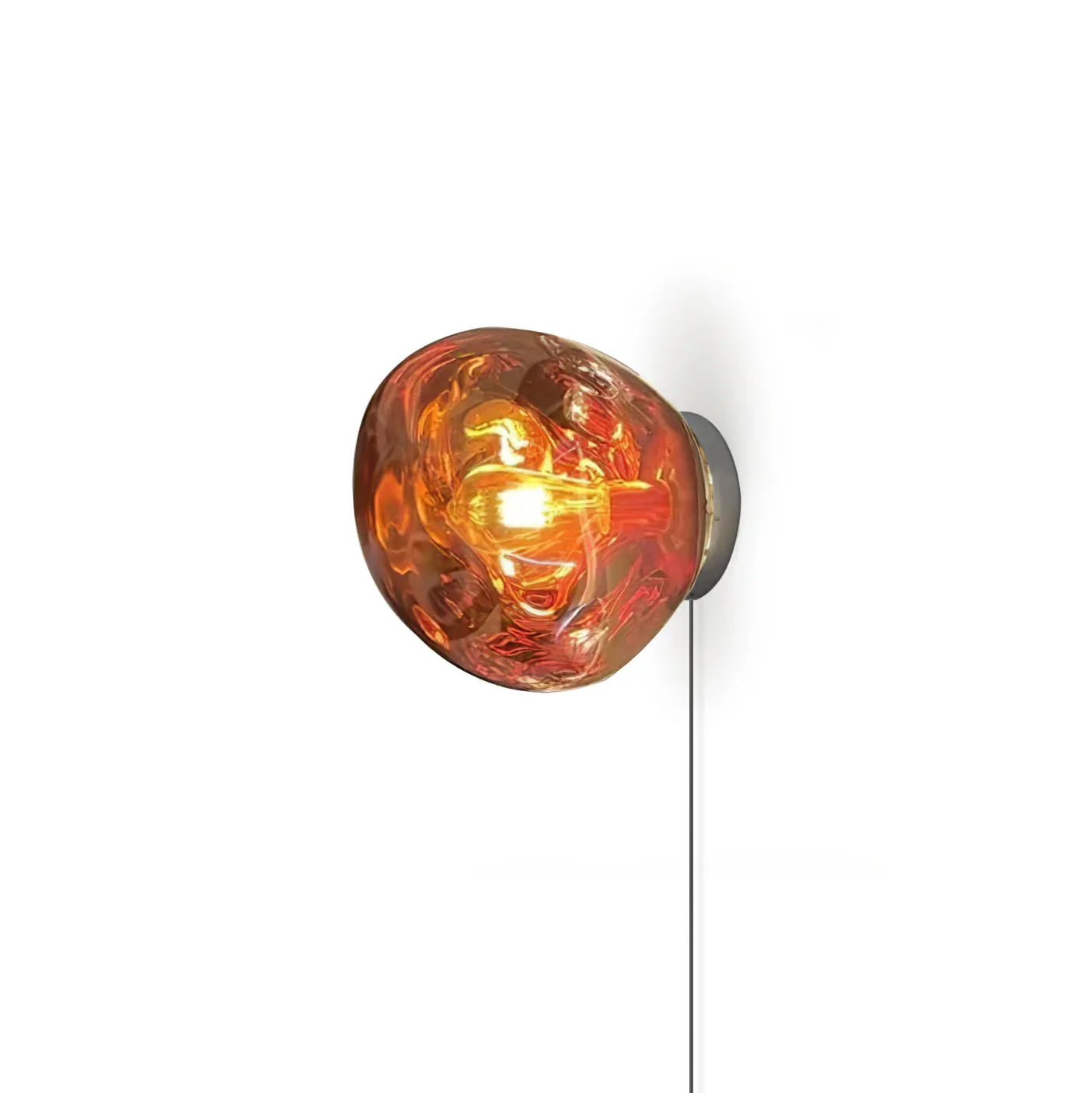 Настенный светильник Lava Plug-in - ∅28см x 29см, дымчато-серый