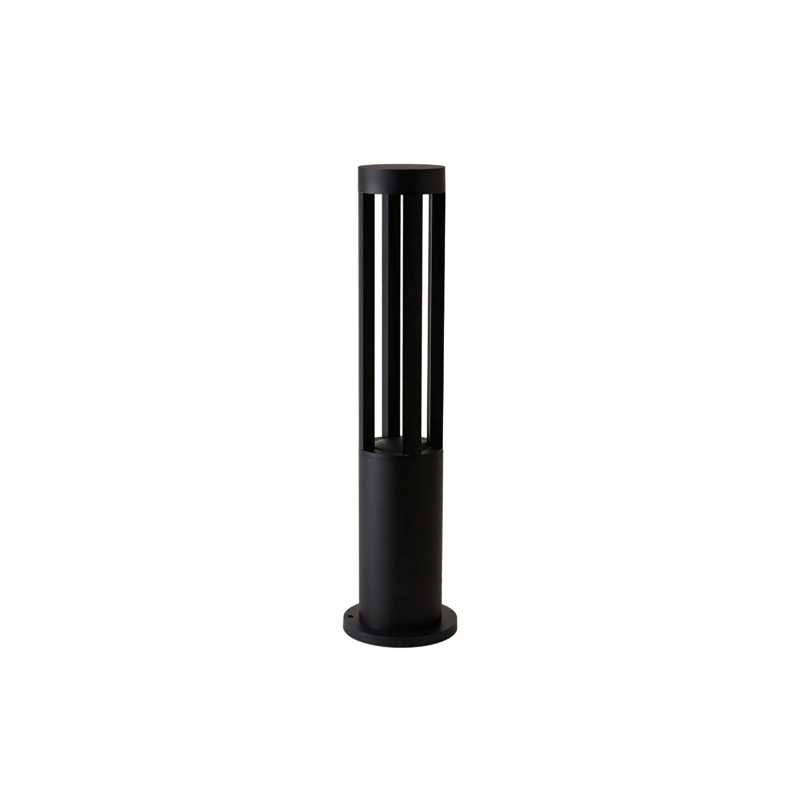 Уличный светильник Black Cylindrical Garden - ∅11см x 40см, черный, теплый свет