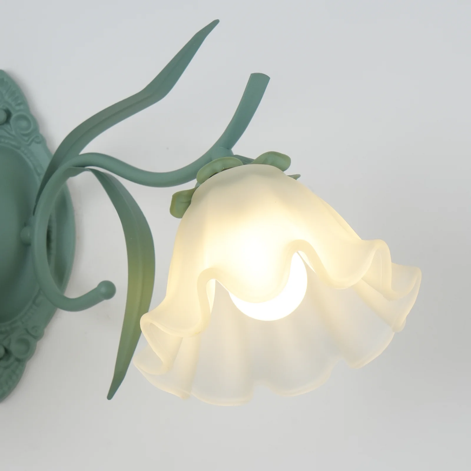 Flared Wall Light - Set of 2 / Green