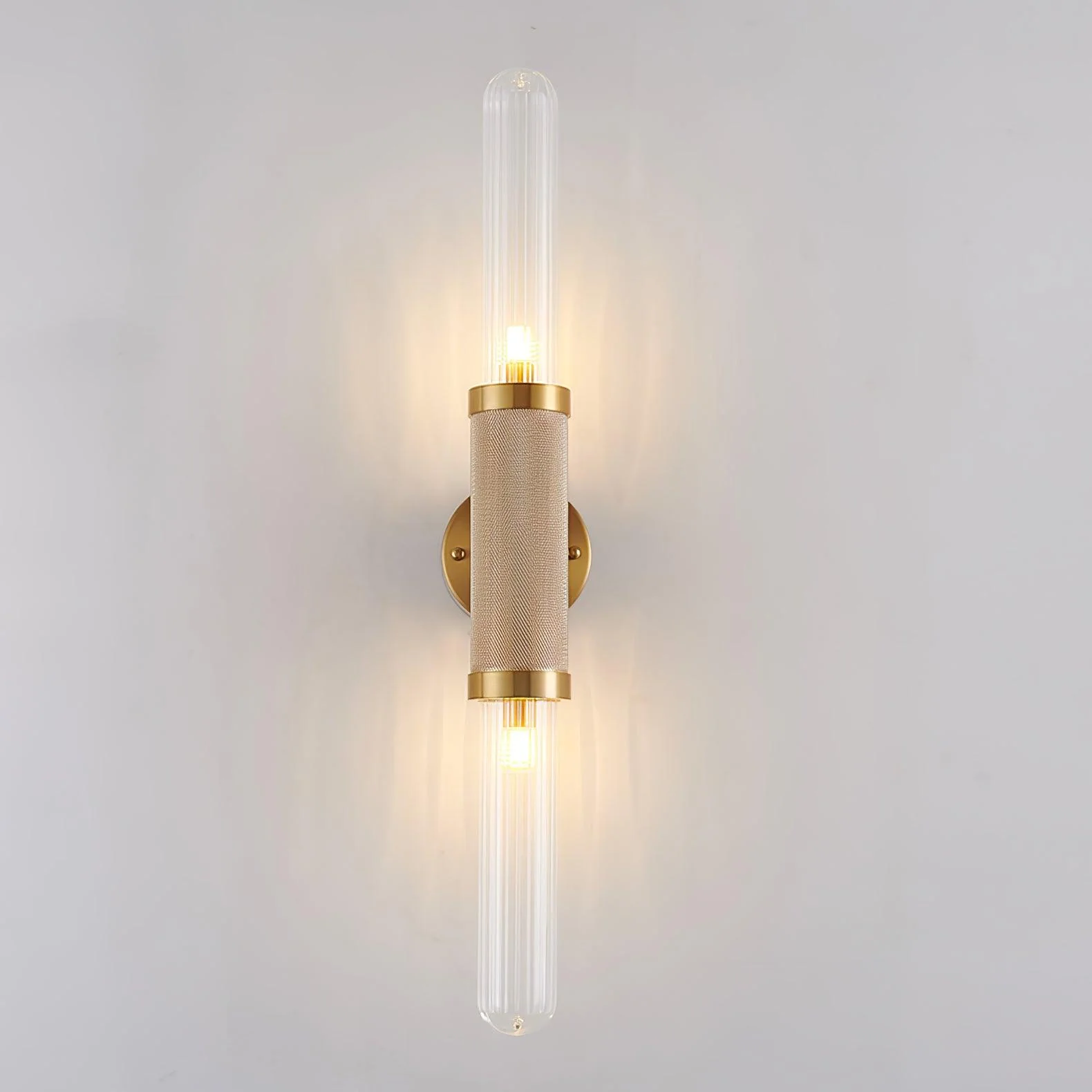 Настенный светильник Luminous Column - 12см x 76см, золотой, прозрачный
