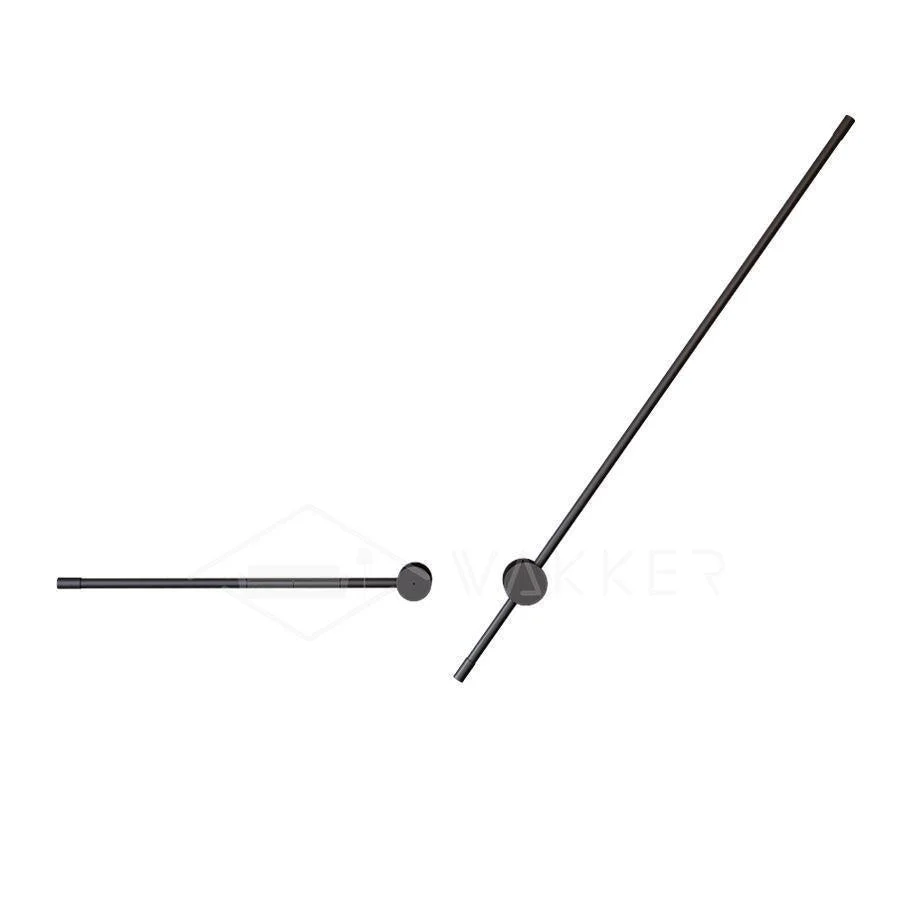 Linear LED Wall Light - Model C Set of 2 / Black / Cold Light