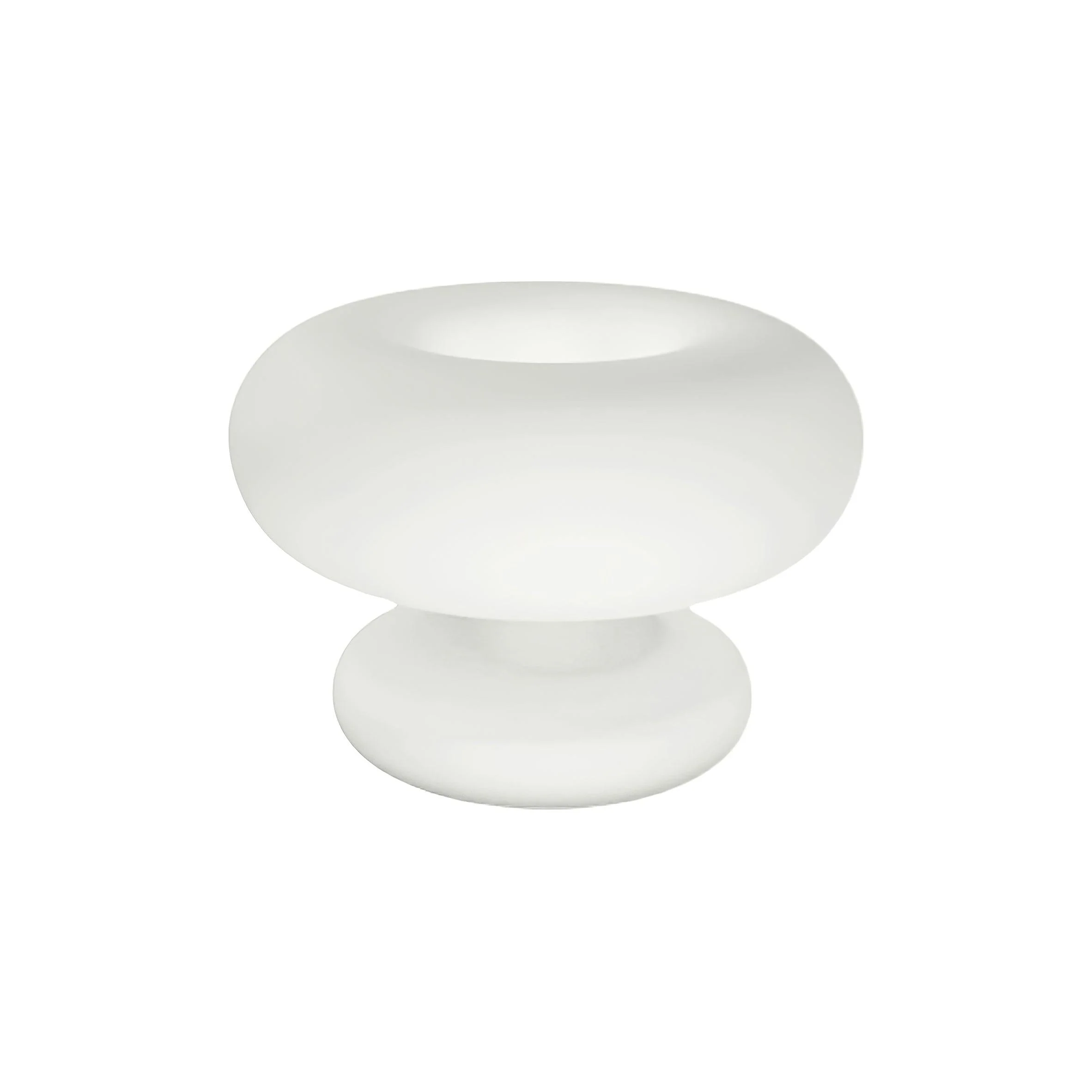 Donut Table Lamp - ∅ 11″ x H 7.9″/ Dia 28cm x H 20cm / White / UK plug