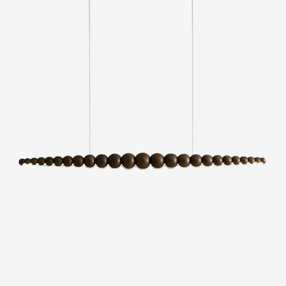 Подвесной светильник Woodline Orb - 140см x 8см, дерево, теплый свет