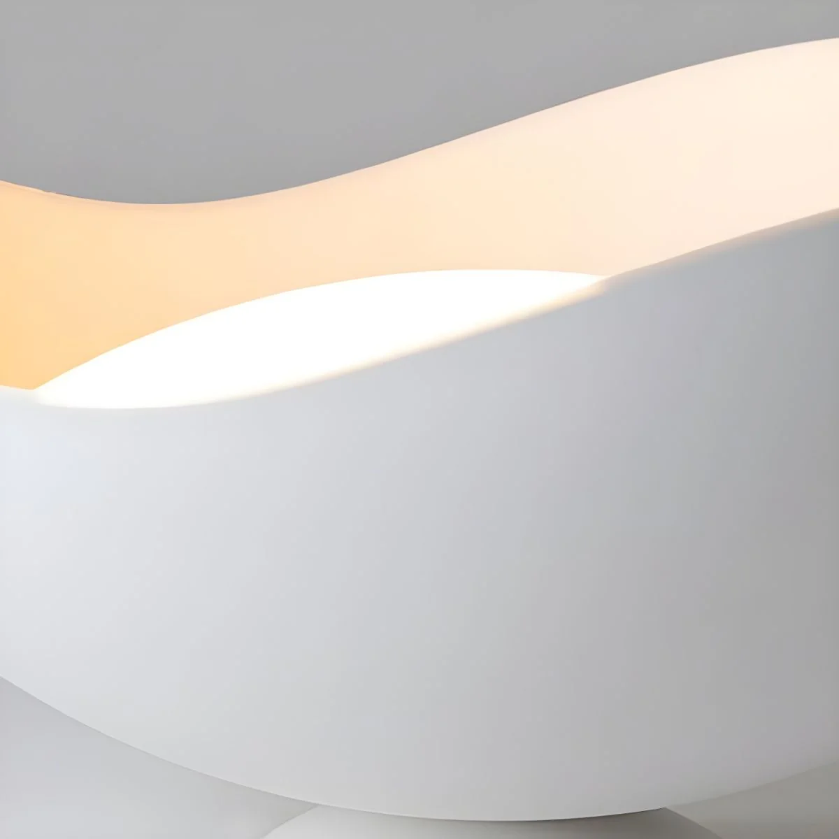 Потолочный светильник Serene Wave - ∅50см x 32см, белый, теплый свет