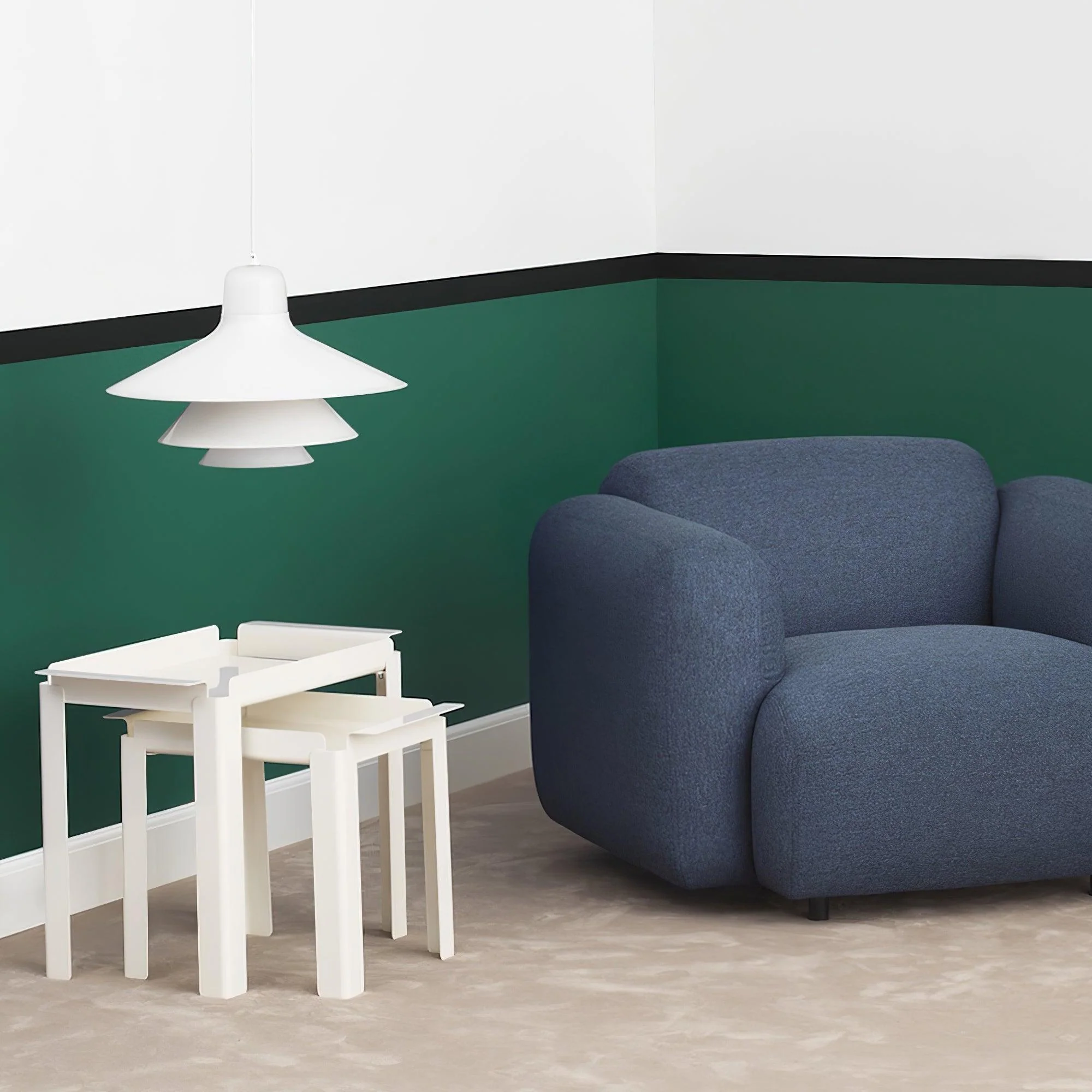 Подвесной светильник Ikono - ∅40см x 150см, красный
