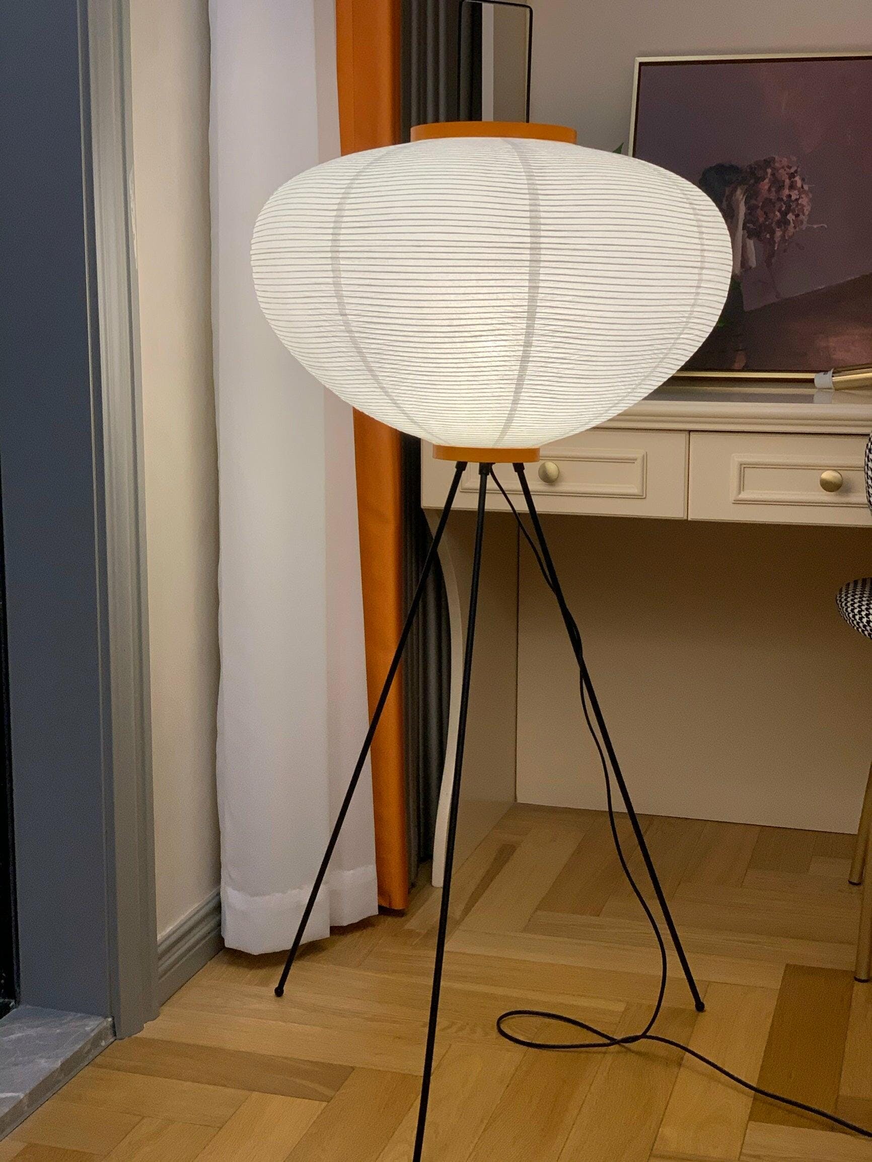 Торшер Akari 10A - ∅50см x 120см, белый