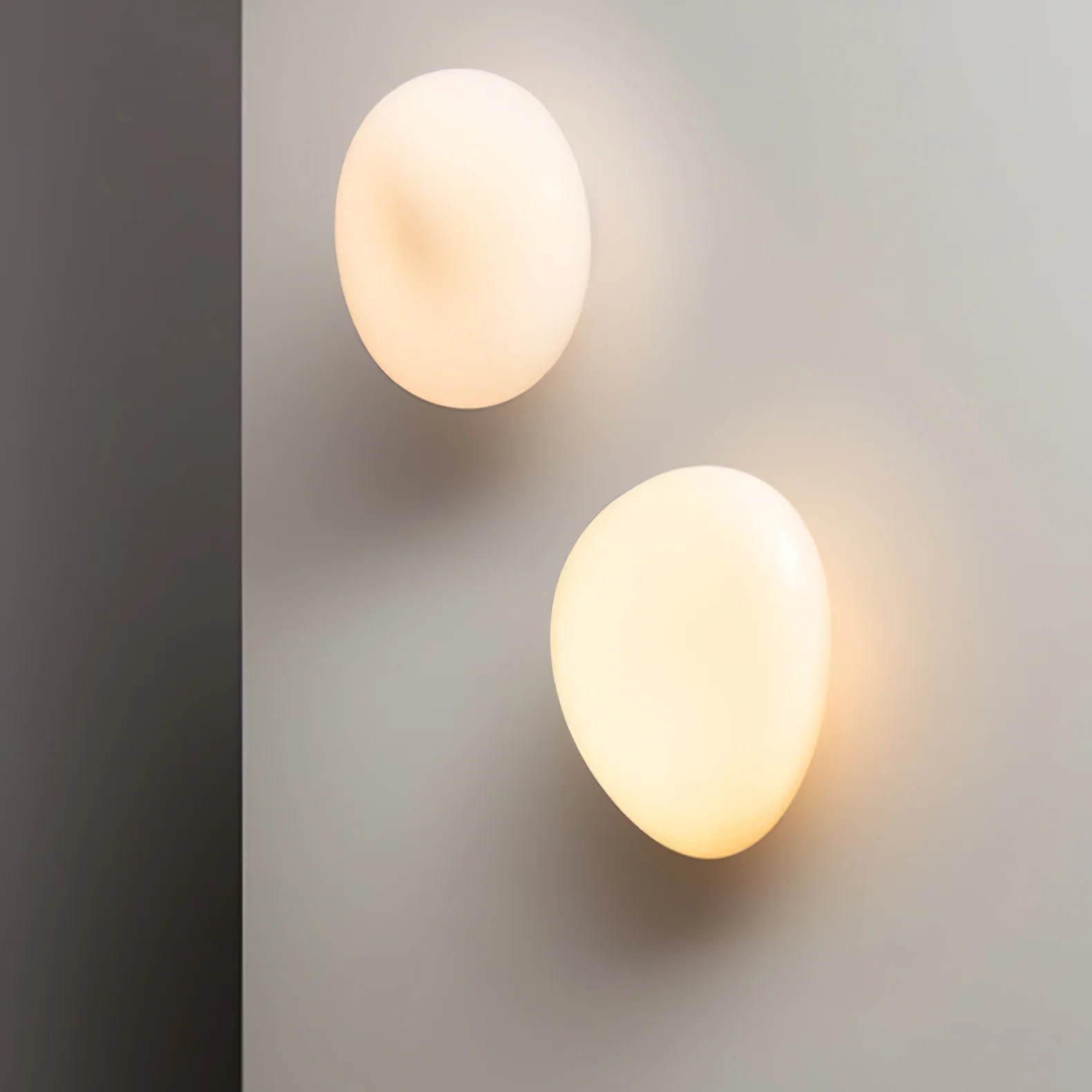 Настенный светильник Bubble Glass - модель C, ∅20см x 30см, зеленый, теплый свет, диммер