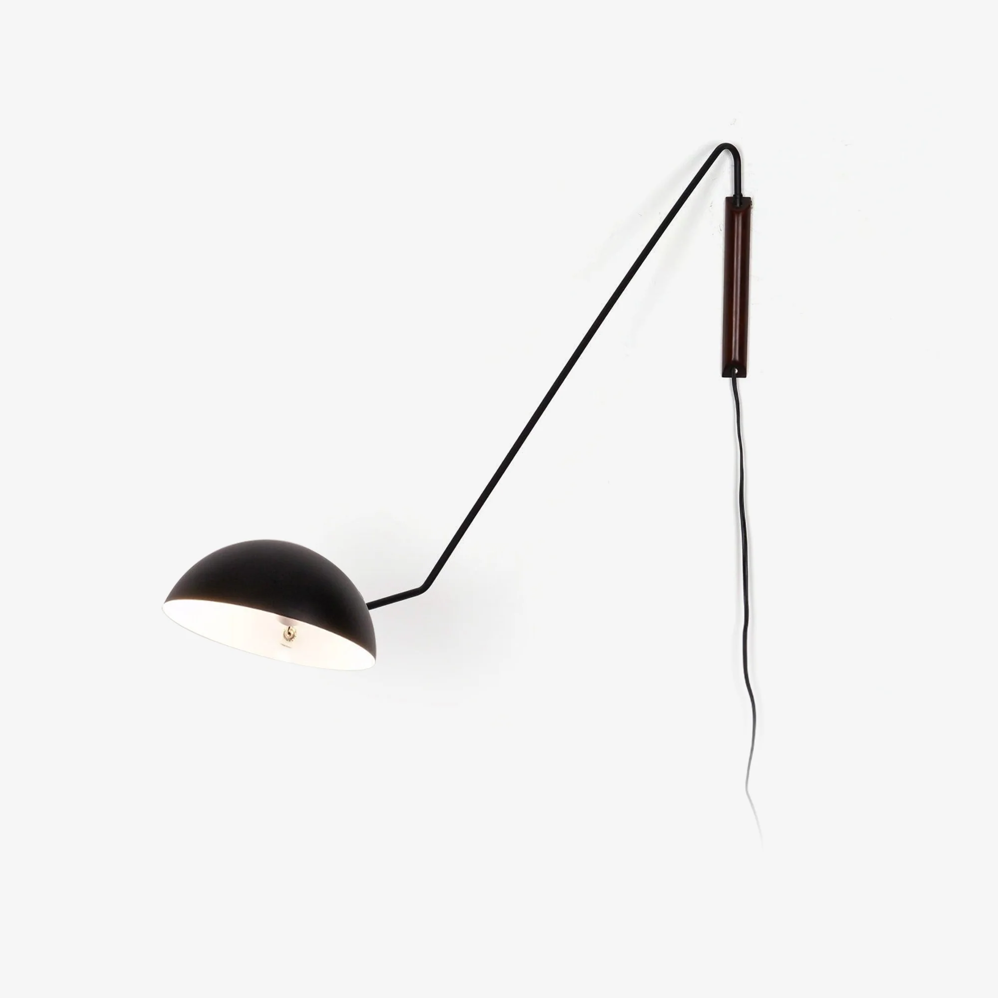Настенный светильник Swing Dome - 103см x 30см, золотой, орех