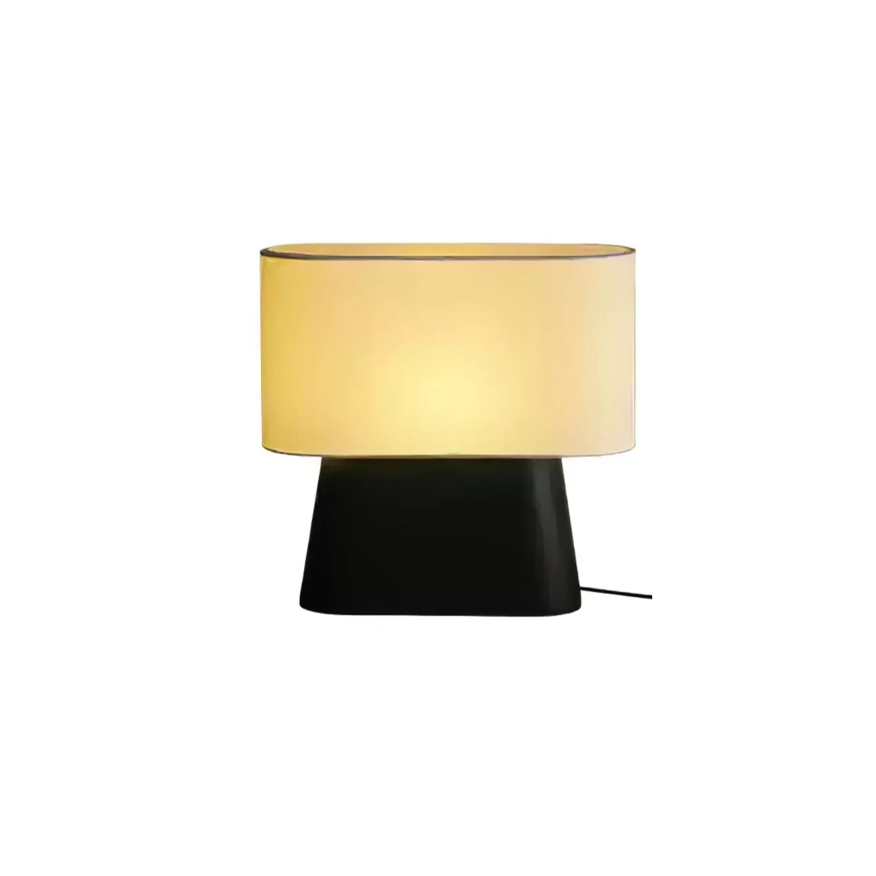 Настольный светильник Habitat - ∅37см x 36см, дерево, белый