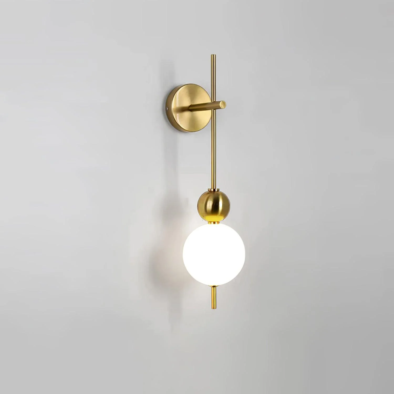 Candied Haws String Wall Lamp - ∅ 10.2″ x H 32.3″ / ∅ 15cm x H 82cm Set of 2 / Gold & White / Warm Light