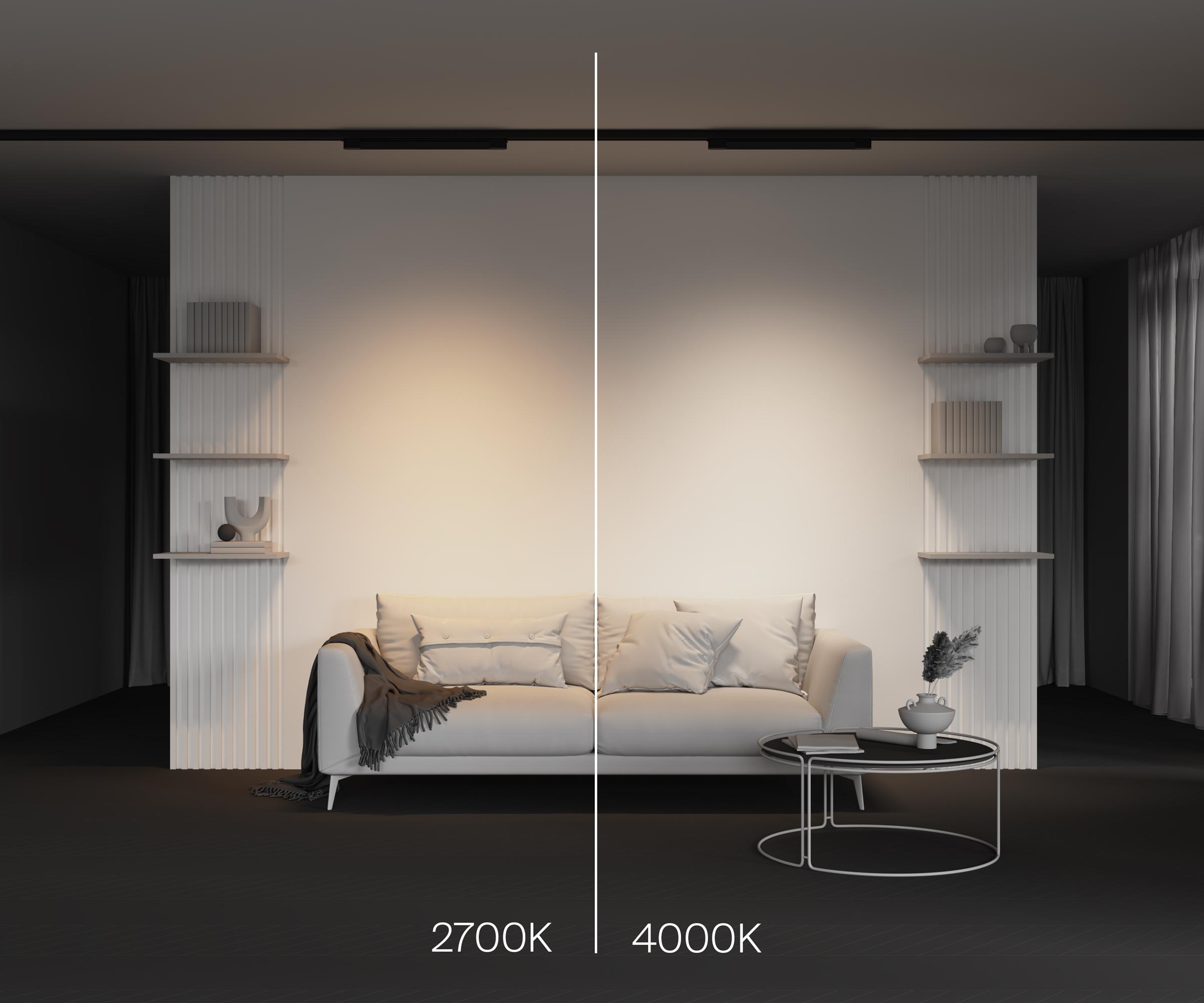 Трековый светильник Maytoni Basis 230V 20W IP20 2700-4000K TR196-3-20W2.7K-B