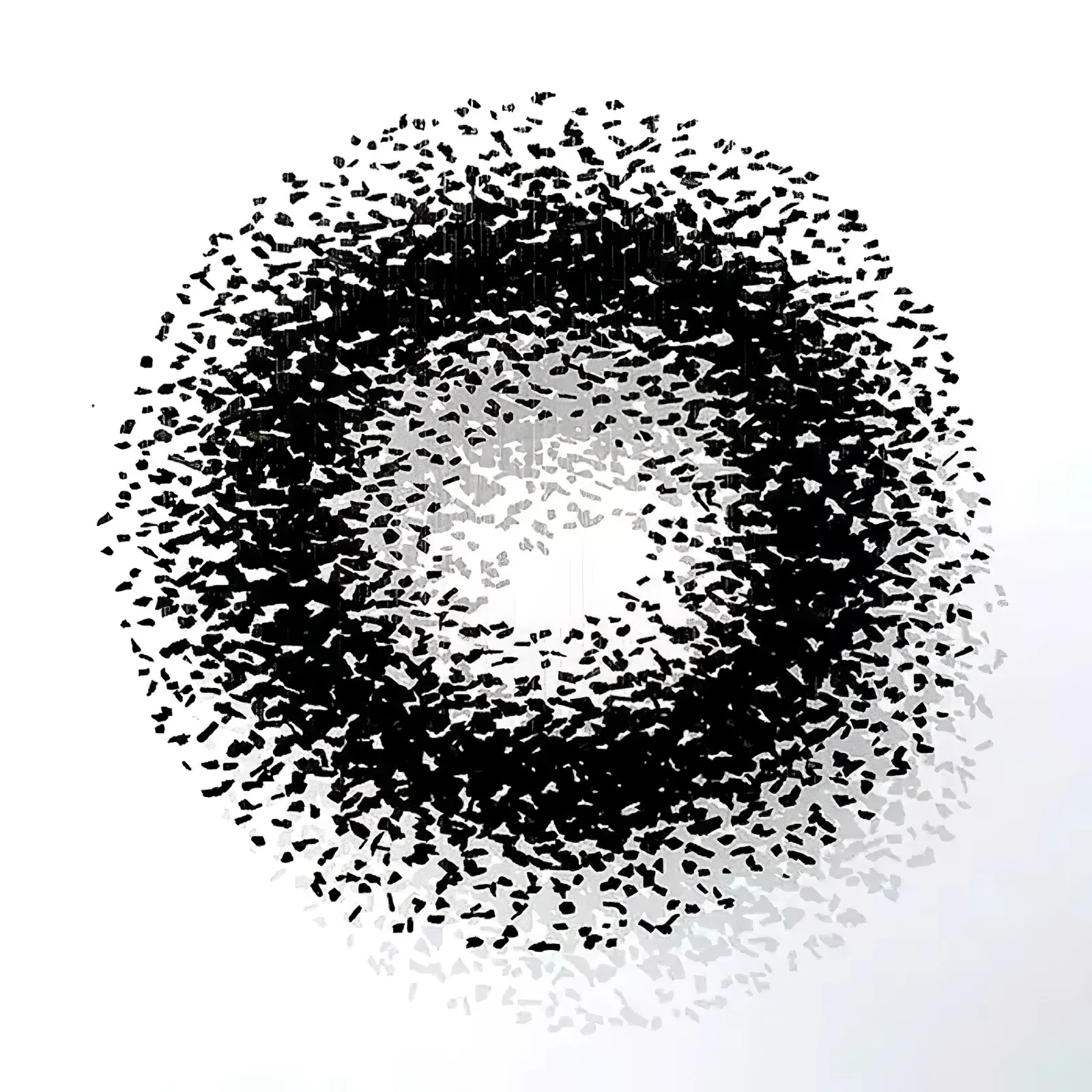 Люстра Charcoal Shape O - ∅178см x 203см, черный, теплый свет