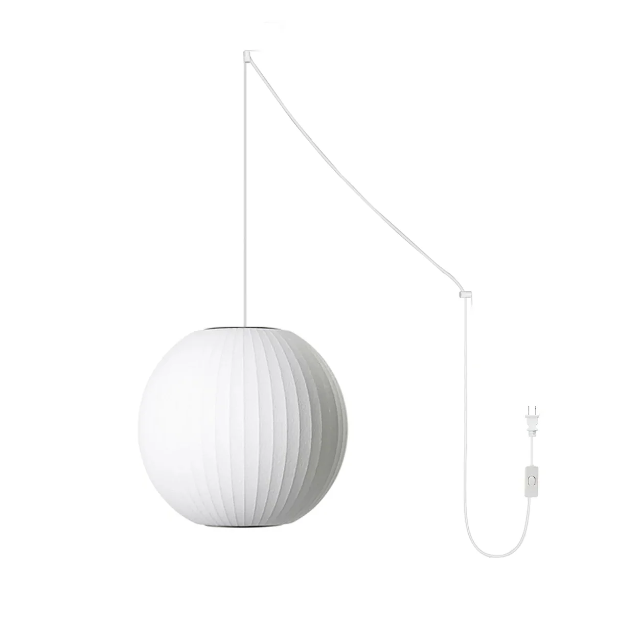 Bubble Swag Lights - Model B ∅ 19.7″ x H 8.7″ (2 hooks) / White / US plug