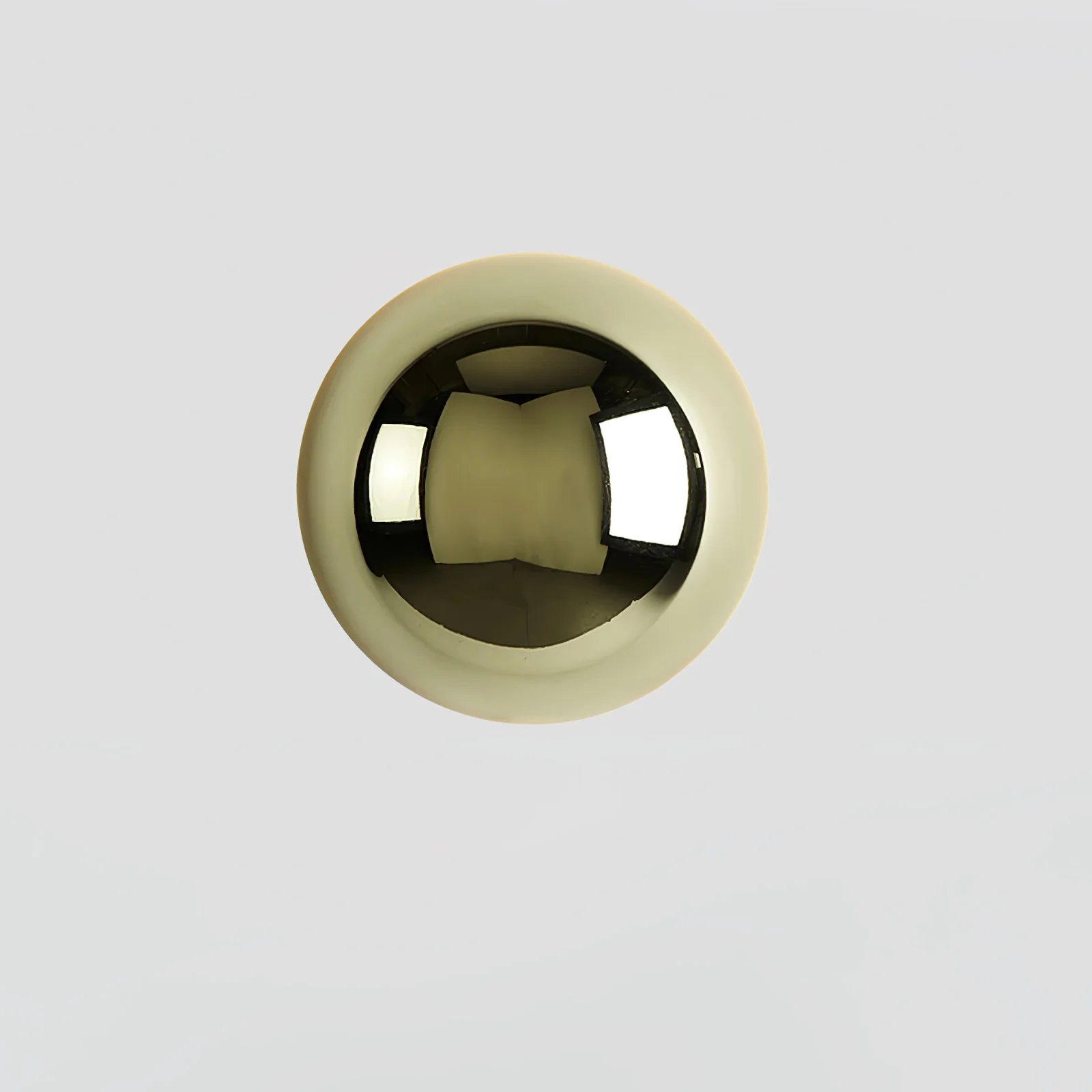 Настенный светильник Aurum Sphere - ∅16см x 10см, хром, теплый свет