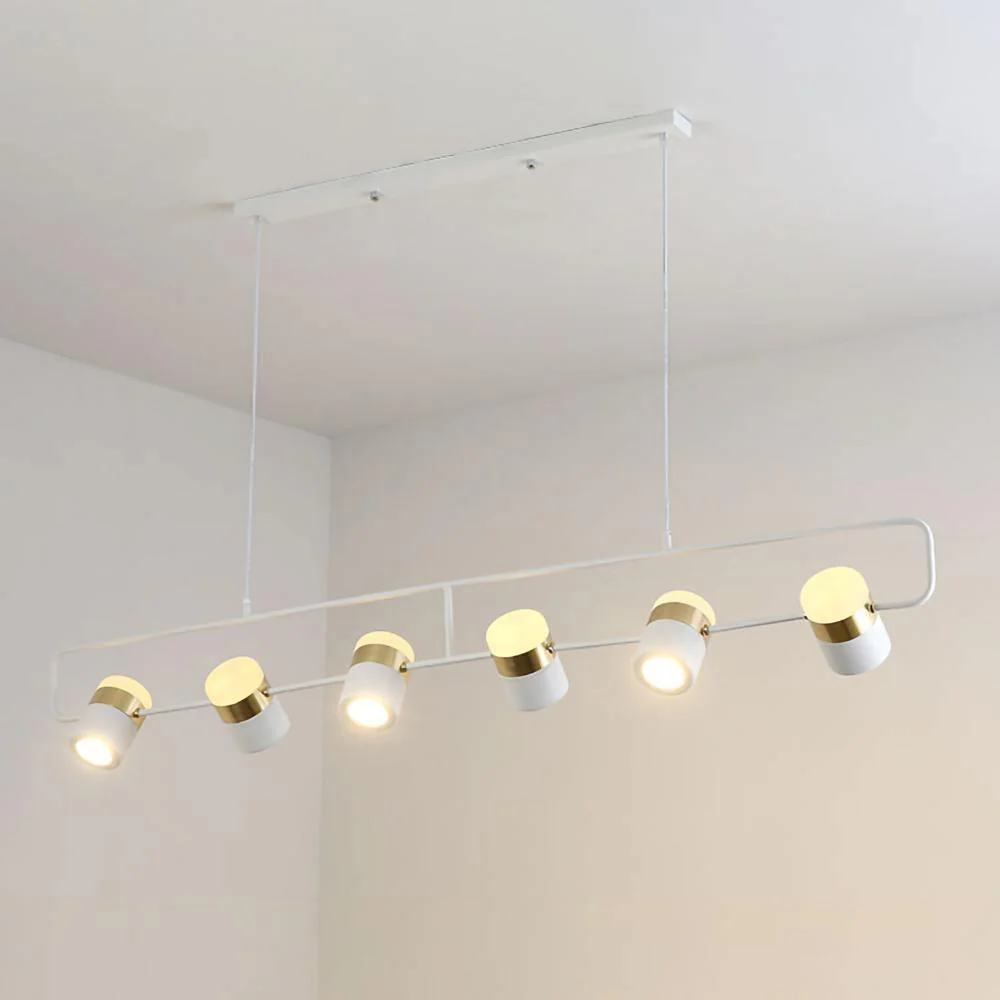 Подвесной светильник Adjustable Glass - горизонтальный: 18см x 11см, золотой, белый, холодный свет