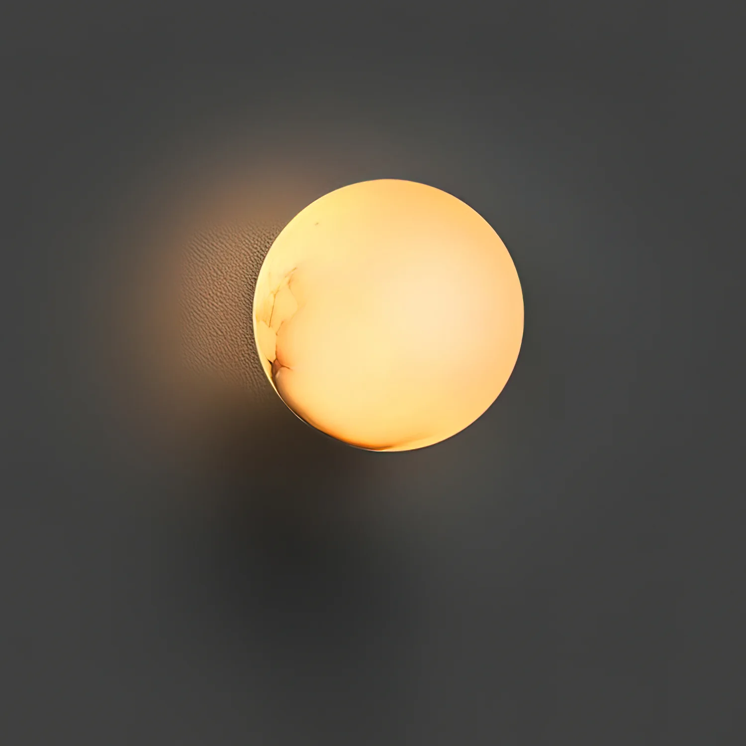 Настенный светильник Alabaster Mini Orb - ∅15см x 15см, белый