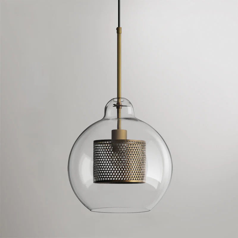 Подвесной светильник Chiswick Glass - груша, ∅25см x 28см, черный, стекло
