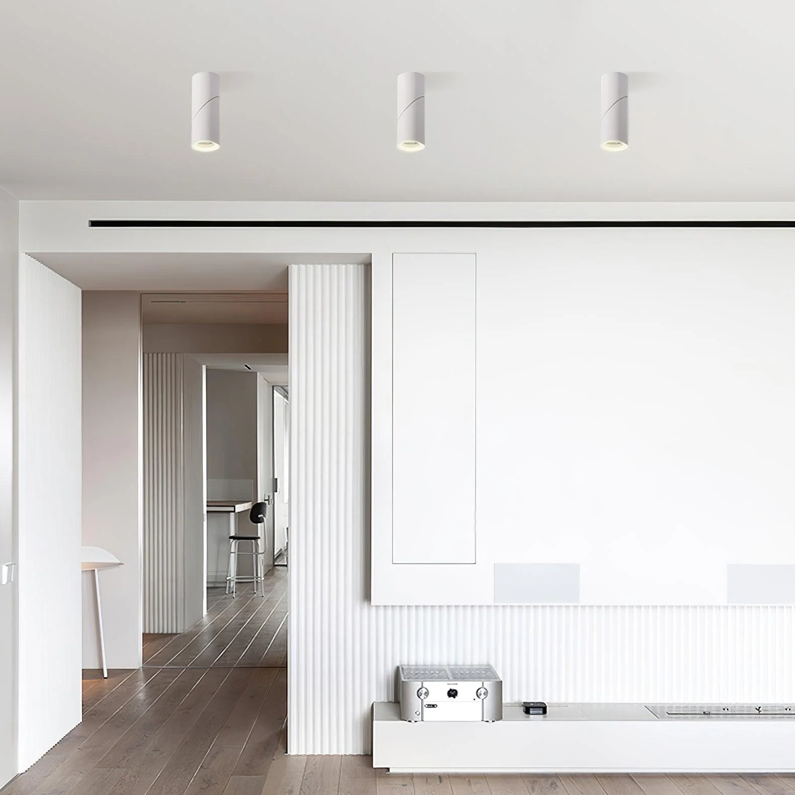 Потолочный светильник Sunny LED  - набор из 5шт, черный, теплый свет